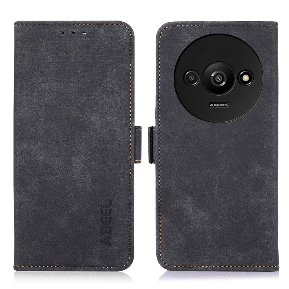 ABEEL For Xiaomi Redmi A3 / Poco C61 4G Case Phone Protective Cover Retro Texture PU Leather Wallet Stand Phone Shell ABEEL For Xiaomi Redmi A3 / Poco C61 4G Case Phone Protective Cover Retro Texture PU Leather Wallet Stand Phone Shell
